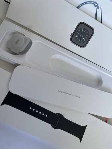 Genuine Original Apple Watch Series 8 graphite, stainless steel Case 41mm BOX - 第 5/6 張圖片