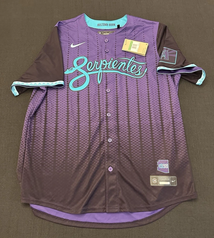 Ketel Marte Signed Authentic Dbacks City Connect Jersey Autographed Auto PSA COA - Image 3 of 4