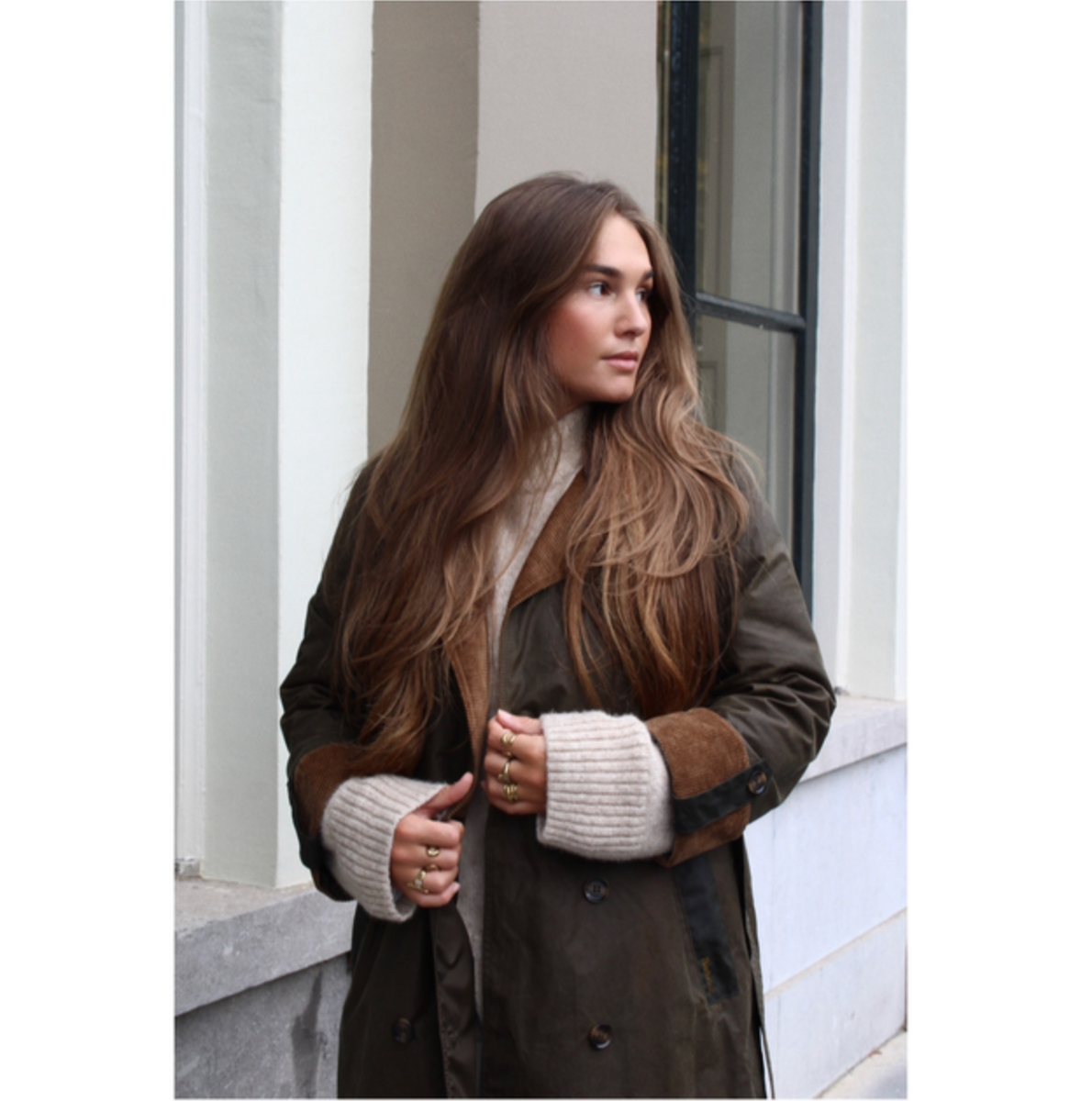 Barbour Brackley Waxed Cotton Trench Coat MSRP$680 British Chic | eBay