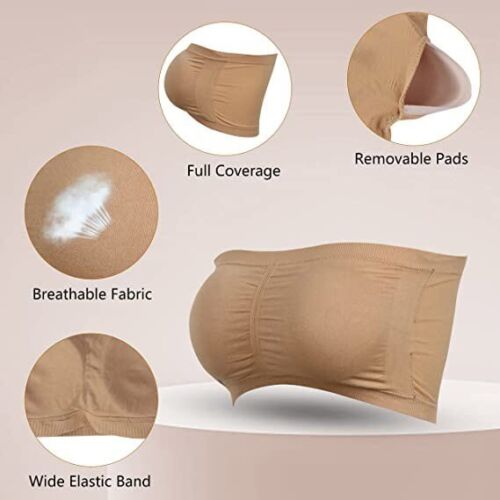 Cloudy weicher trägerloser BH, Cloudysoft Damen Komfort kabelloser Bandeau-BH - Bild 6 von 18