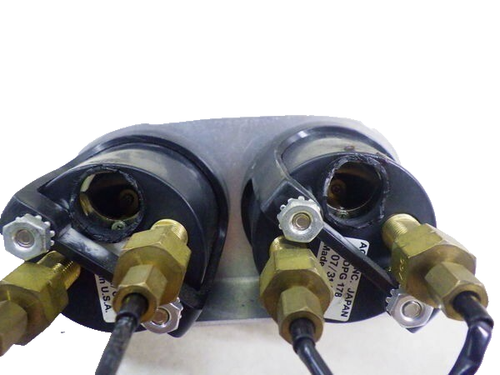 ACC Air Suspension Pressure Gauge Dual PSI Meter ACCR50W 2‑Gauge Panel JDM F/S - Picture 7 of 9