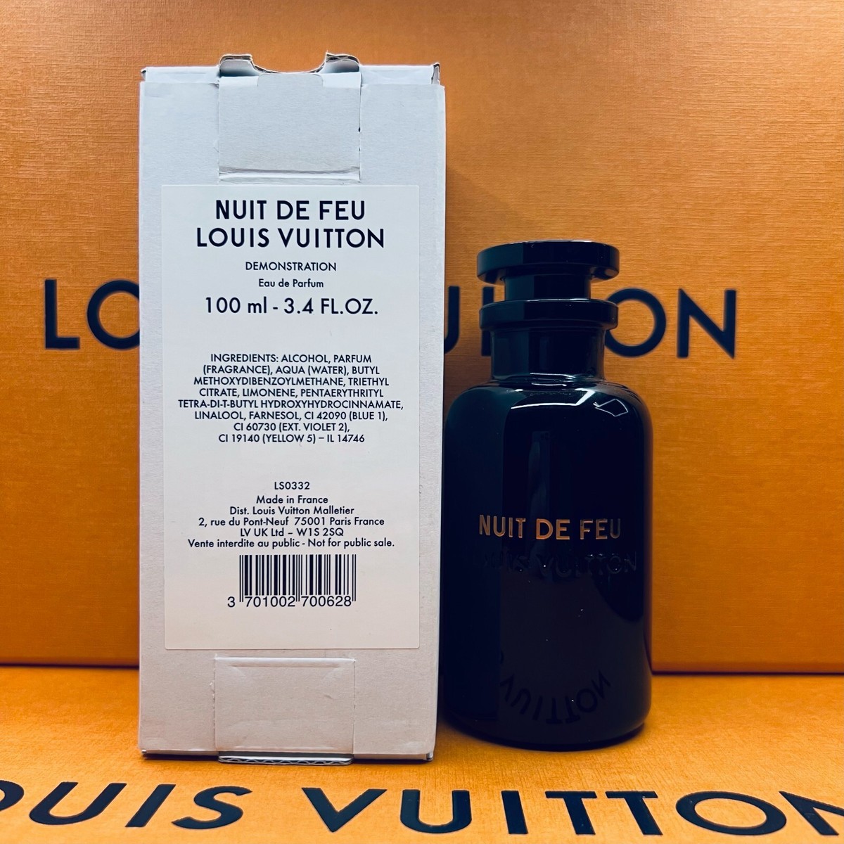 Louis Vuitton Nuit de Feu Eau De Parfum Spray - 100ml / 3.4 Louis Vuitton Nuit de Feu Eau De Parfum Spray - 100ml / 3.4
