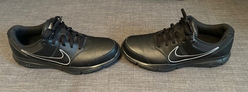 Nike Durasport 4 Mens 844550-001 Golf Cleat Shoes Black And Silver Shoes Size 10 - Picture 6 of 9