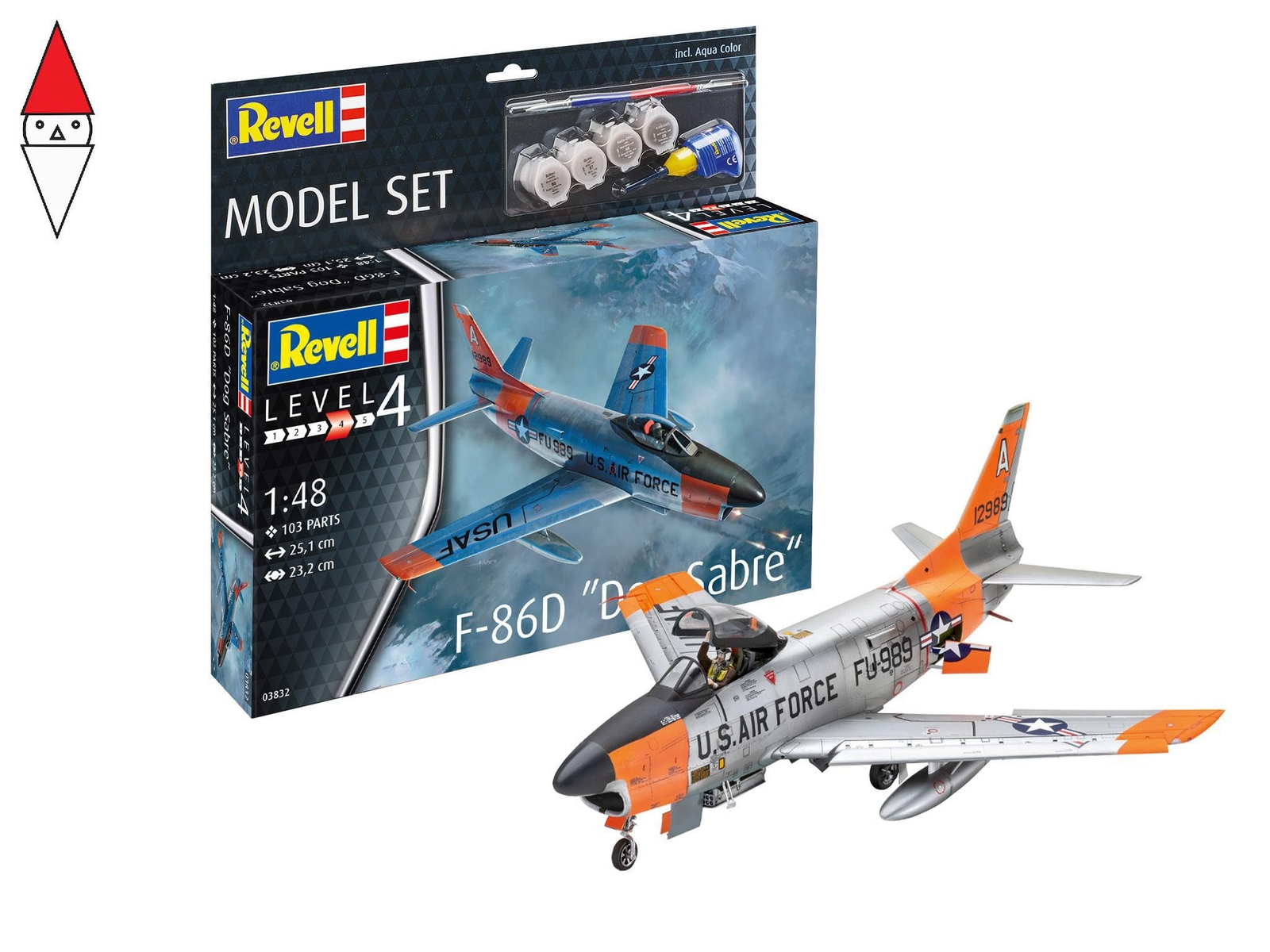 REVELL 1/48 MODEL SET F-86D DOG SABRE