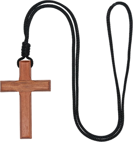 Wood Cross on Cord - Picture 11 of 12