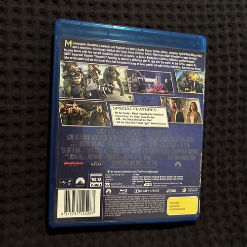 Teenage Mutant Ninja Turtles: Out of the Shadows (Blu-ray) Brian Tee Will Arnett - Picture 2 of 4