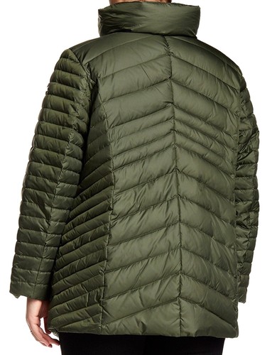 Marc New York by Andrew Marc Women's Down Quilted Puffer Jacket Olive Size 1X - Picture 2 of 7