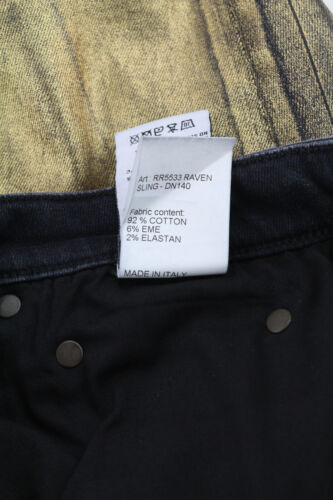 R13 Kate Damen Jeans 27 Skinny Fit Beschichtet Gewachst Baumwolle Stretch Golden - Bild 8 von 8