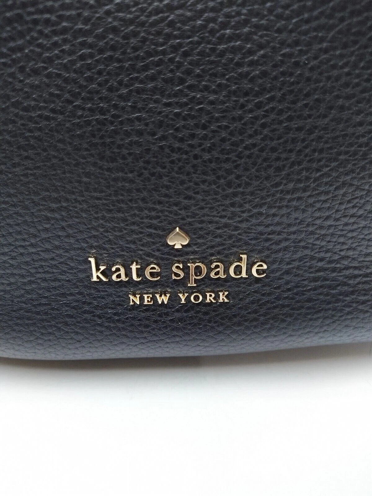 Kate Spade Lexy borsa a tracolla nera in pelle ciottolata con cerniera con chiusura Nuova con etichette $399