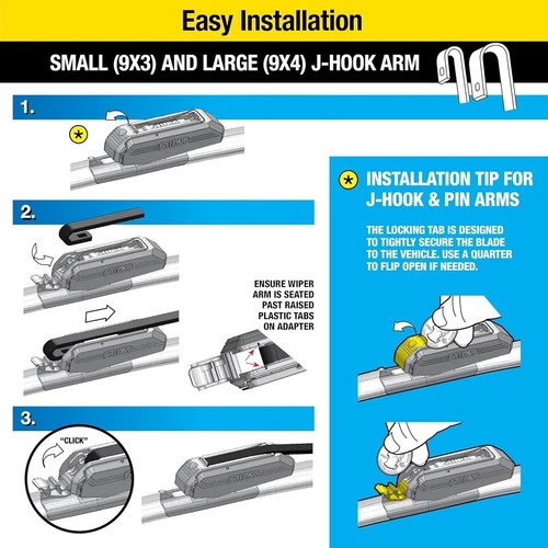 Rain-X 810165 Latitude 2-In-1 Water Repellent Wiper Blades, 22 Inch Windshield - Picture 8 of 10