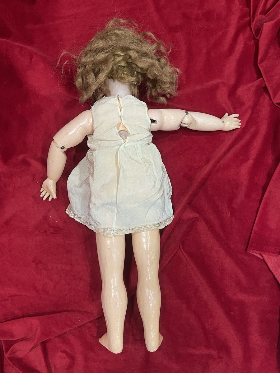 POUPÉE ANCIENNE TÊTE en porcelaine DEP 9 CORPS JUMEAU EUR 100,00