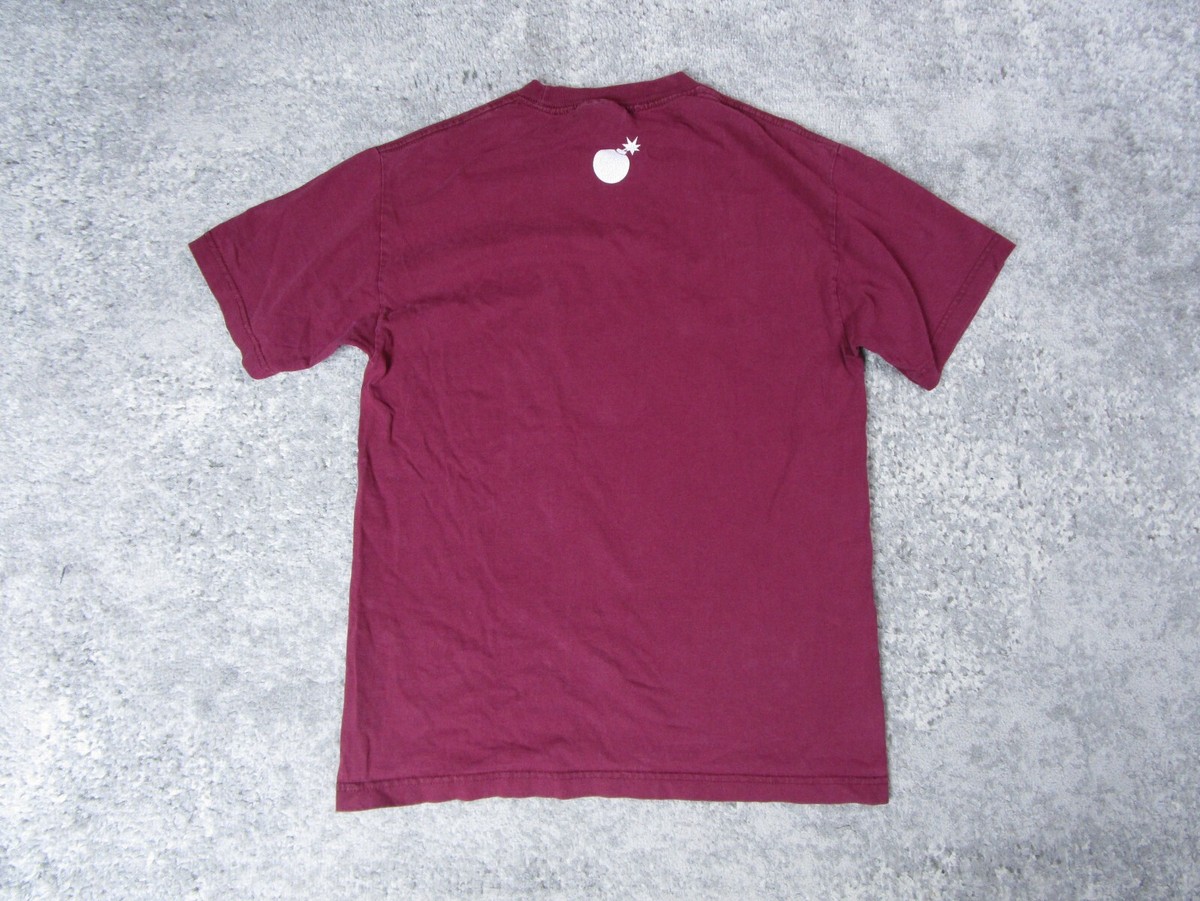 ★Urbandtype.★ Los Angeles Vintage Graphic T-Shirt Burgundy The Hundreds T-Shirt Mens Medium Graphic Burgundy Red Logo