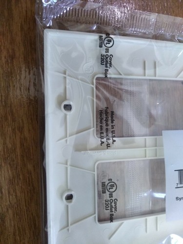 Pass & Armour TP262-LA Light Almond 2 Gang Wall Plate - Picture 3 of 4