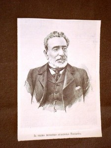 1 Ministro Di Spagna Praxedes Mateo Sagasta Di Torrecilla En Cameros Nel 1898 Ebay