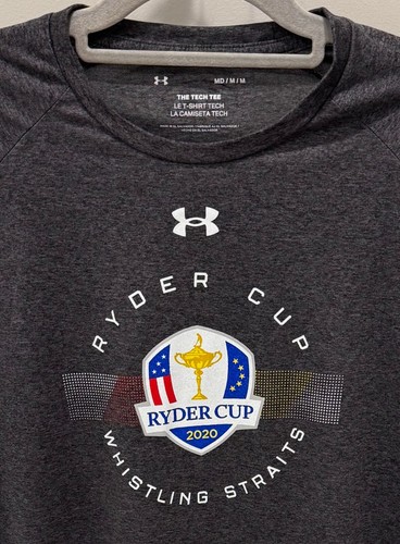 2020 Ryder Cup Whistling Straits - Under Armour T-Shirt - Men's Medium - Gray - Picture 2 of 3
