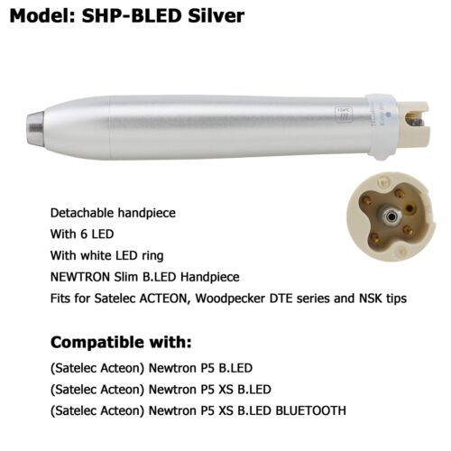 Escalador ultrasónico dental pieza de mano piezoeléctrico delgado Satelec ACTEON NEWTRON P5 XS - Imagen 2 de 13