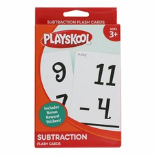 Playskool, Ages 3 "Subtraction" Flash Cards, 36 Cards