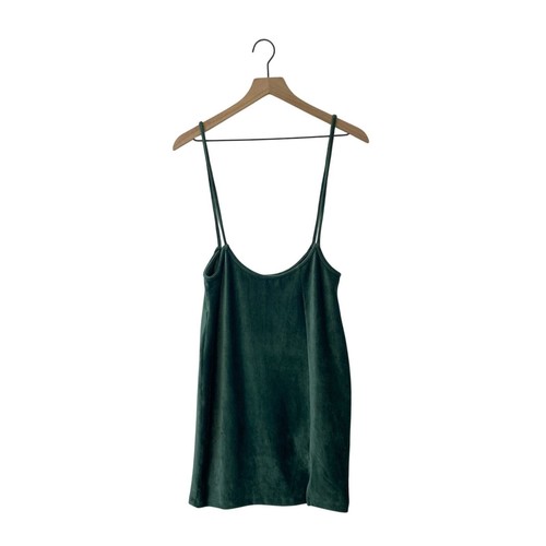 Haley and june botique green velvet dress large  - Bild 1 von 6