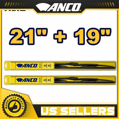 Conventional  Windshield ANCO Wiper Blades Size 21 & 19 Front Left and Right