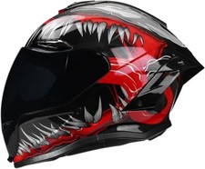 Casco integral de motocicleta Cascos de motocicleta Adultos Hombres Mujeres Aprobado por el DOT