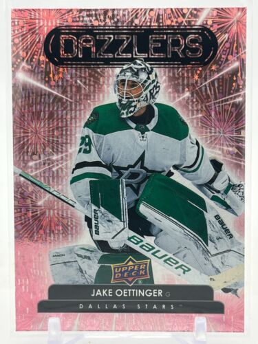 2022-23 UD Series 1 Dazzlers Pink #DZ-30 Jake Oettinger - Dallas Stars