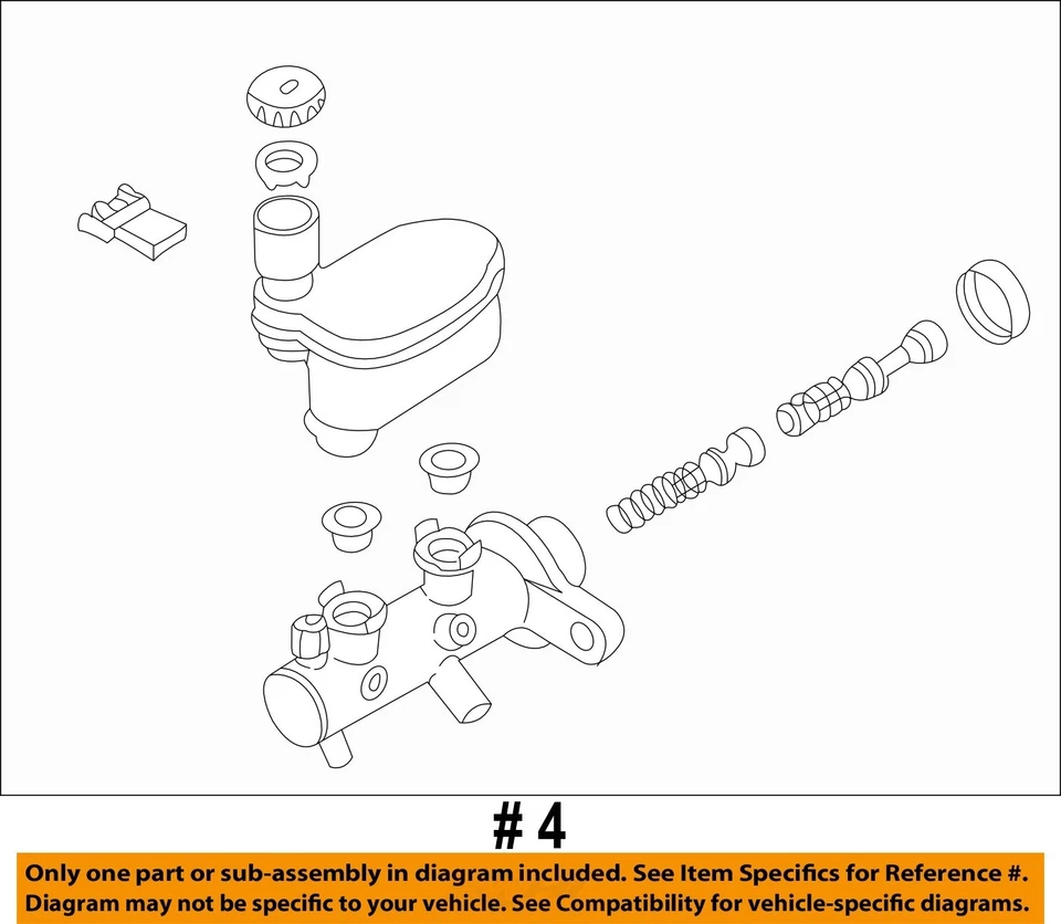 Cilindro maestro de freno usado se adapta a: Nissan Máxima 2005 con sistema de control de tracción con Foto 4 de 4