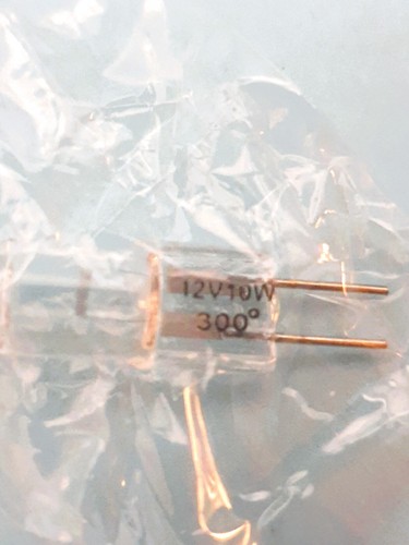 Halogen Capsule 300º Oven / Cooker Hood bulbs, 12V 10W, 2-pin G4 base, 2x - Picture 2 of 7