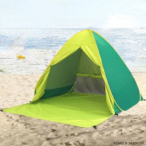 With Door Curtain 2-3Persons Pop Up Beach Tent Automatic Quickly Open Camping - Picture 17 of 32