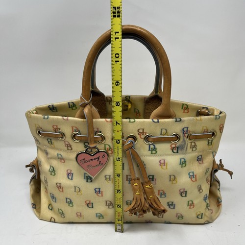 Dooney & Bourke IT45 WH Multicolor Signature Tassel Tote Satchel Shoulder Bag - Picture 2 of 24