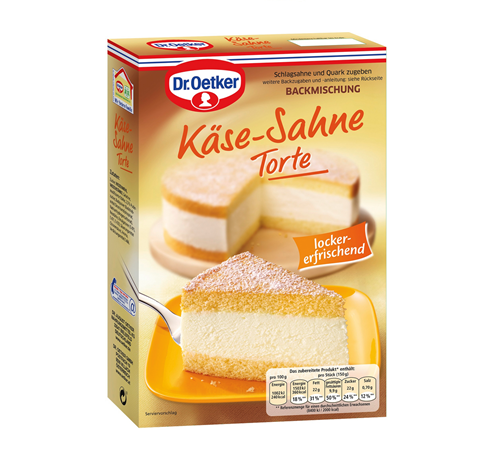 Backmischung KäSe-Sahne Torte 2X385G Packung Dr. Oetker(19,35 €/Kg)-image