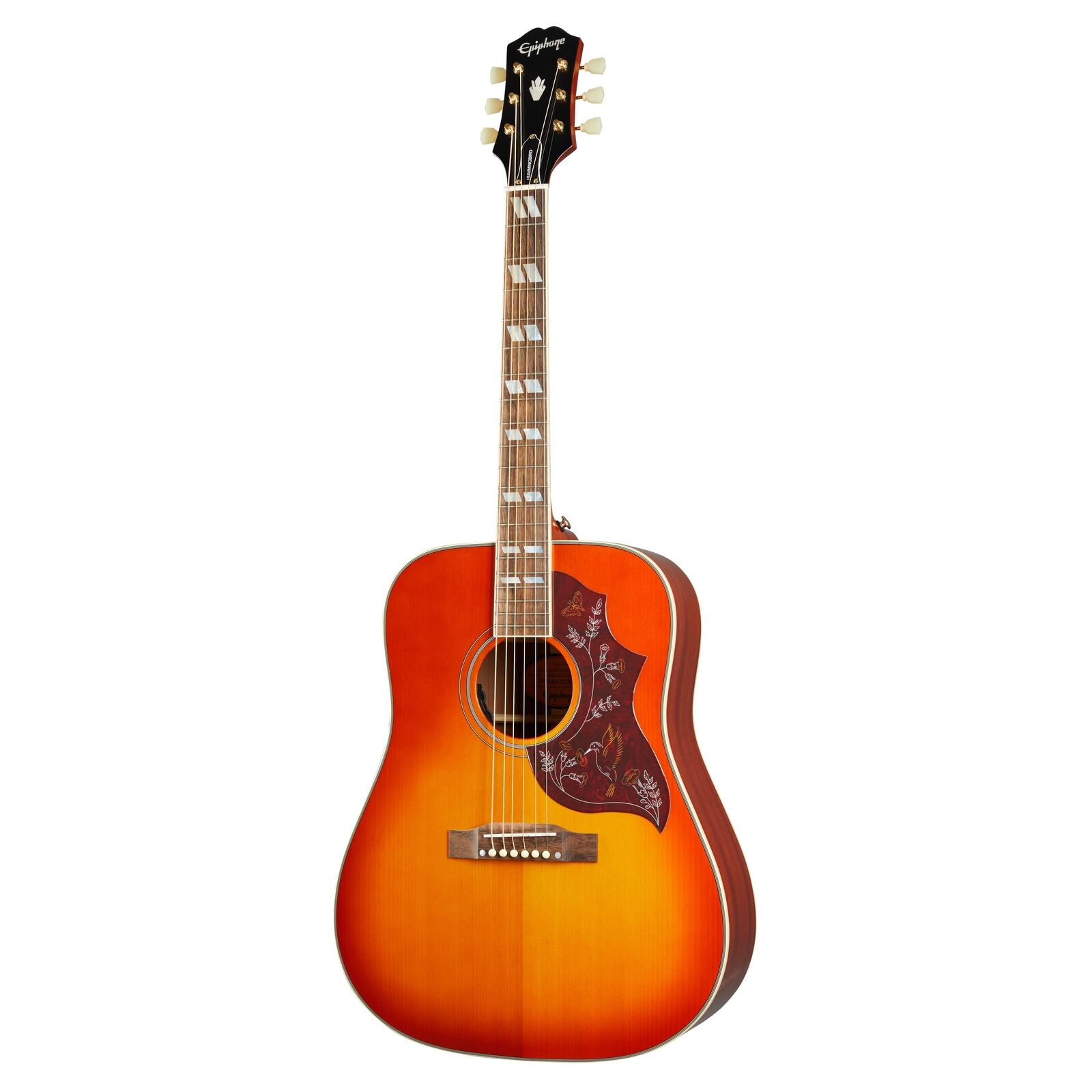 Epiphone, вдохновленный выдержанной вишней Gibson Hummingbird Sunburst - Westerngitarre
