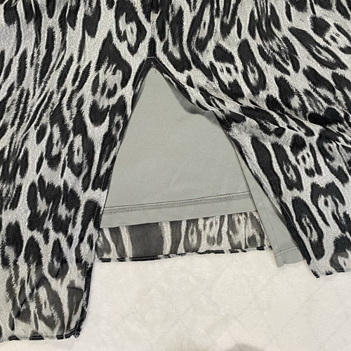 CJ Banks Midirock Animal-Print Rückenschlitz gefüttert Karriere Damen Übergröße 20 W - Bild 4 von 9