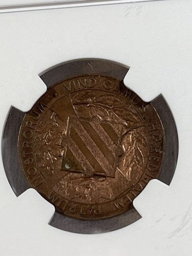 1900 Spain Catalonia Union Issue 5 Centimos Graded MS 61 BN by NGC - Picture 3 of 4