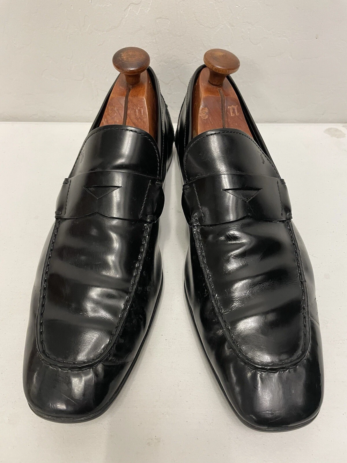 TOD’S Mocassino Penny Tod's Made in Italy in pelle lucida nero taglia 11 5:12 1 2 $695