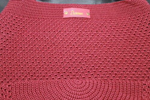 Crochet Red Hobo woman handbags, Good for Christmas present - Picture 2 of 4