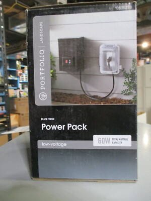 Portfolio 60-Watt 12-Volt Multi-Tap Landscape Lighting Transformer 0805279