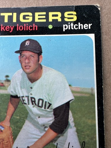 1971 Topps Baseball MICKEY LOLICH Detroit Tigers MLB Major League Card #133 Poor - Picture 3 of 10