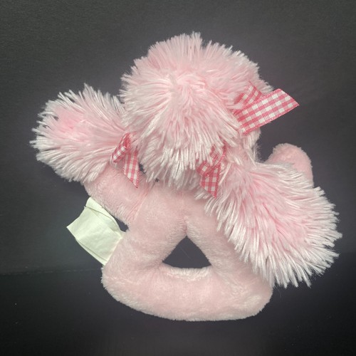 Koala Baby Pink Poodle Dog Plush Ring Hand Rattle 6" Stuffed Animal Toys R Us - Picture 2 of 3
