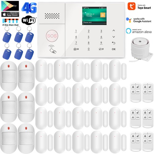 F14 4G/3G/GSM+WiFi IP Tuya APP Wireless Wired Home Security Alarm Burglar System - Picture 23 of 23