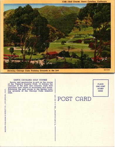 Santa Catalina Golf Course Chicago Cubs Training California CA Postcard