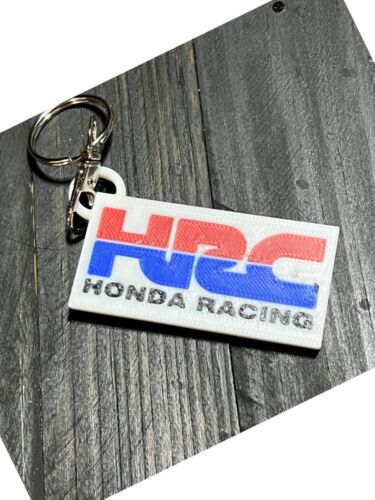 Honda Racing Corporation HRC Logo Keychain Motocross Superbike Vintage