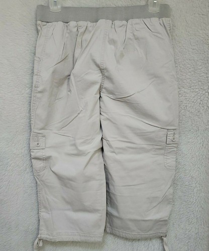 Classic Elements Womens Cargo Capri Pants Size 10 Gray - Picture 5 of 24