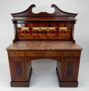 ANTIQUE-English-Inlaid-Mahogany-Marble-Top-Server-Hudson-Valley-NY-estate-50-034