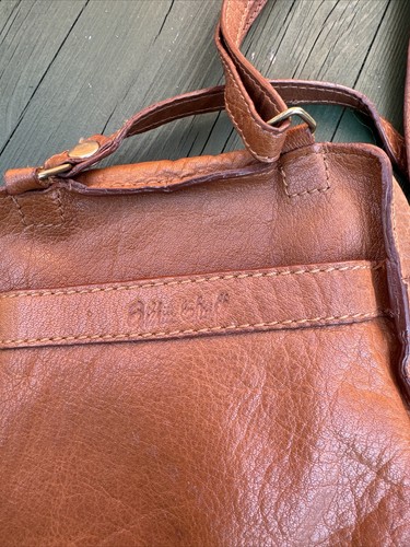 White Stuff Womens Cross Body Bag Brown Tan Leather Adjustable Strap - Picture 7 of 11