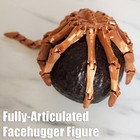 Facehugger Alien AVP Fully Articulated 3D-Printed Mini Figure Customizable Color