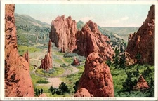 Vintage Colorado Postcard - Garden of the Gods - Colorado Springs