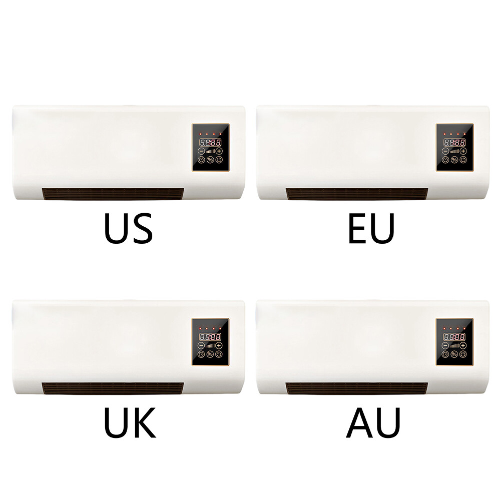Heater Air Conditioner Combo Wall Mounted with Remote Control Electric |  eBay