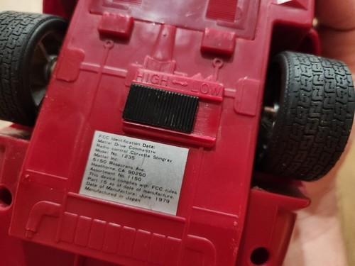 Mattel Drive Command Radio Control Corvette Stingray - 1979 - TESTED ***VIDEO*** - Picture 7 of 22