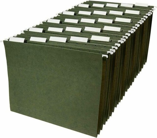 Letter Size Basics Hanging Folders Navy 25-Pack