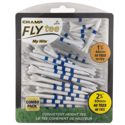 CHAMP ZARMA FLY TEE GOLF-TEES ALLE FARBEN & GRÖSSEN X 40 KOMBIPACK +10 GRATIS!!!!!
